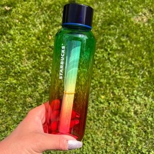 🌈 STARBUCKS GLASS 20oz Tumbler SUMMER 2022